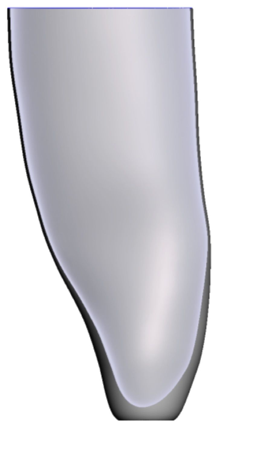 Konisch/Spitz — 3D-Modell