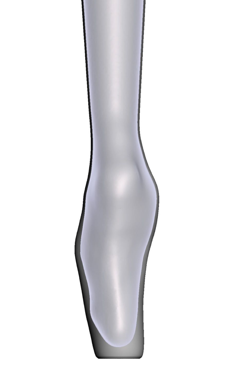 Schlanker Oberschenkel — 3D-Modell