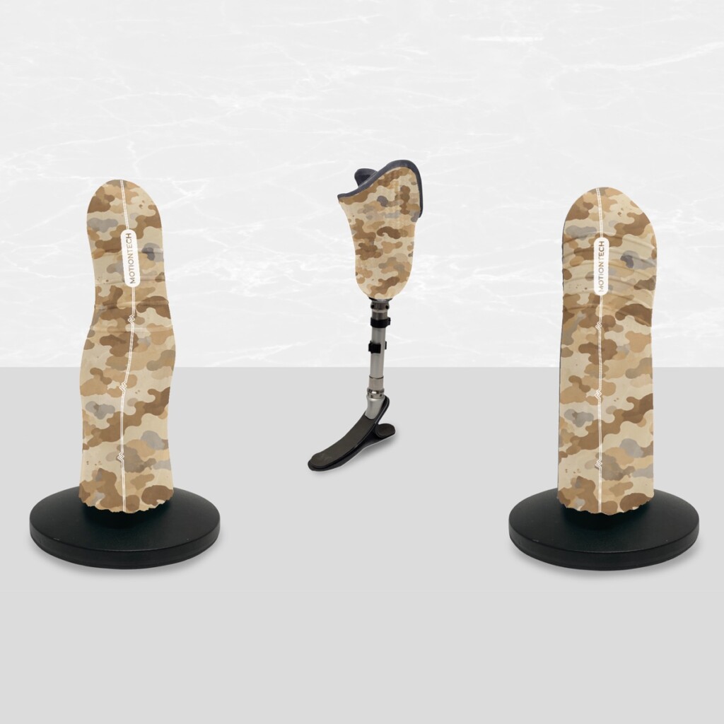 Camo Desert toegepast op een liner