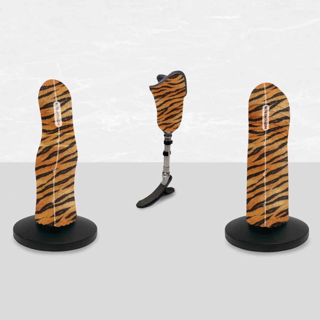 Tiger Skin auf einen Liner aufgebracht