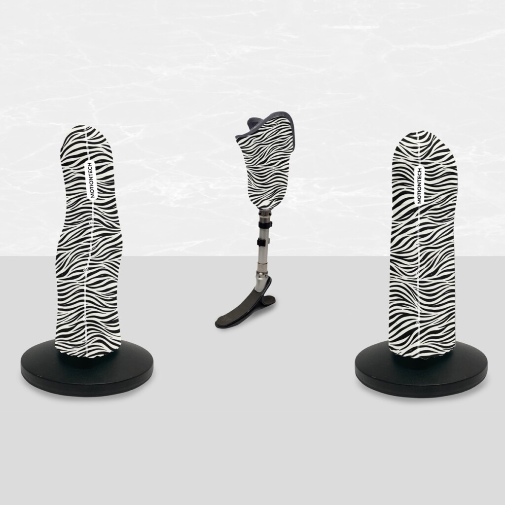 Zebra skin appliqué sur un liner